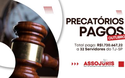 Precatórios pagos em outubro – Brasil Salomão e Matthes Advocacia – Associados da Assojuris