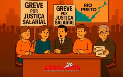 Campanha Salarial 2025 – Fórum Criminal de São José do Rio Preto recebe diretores da Assojuris