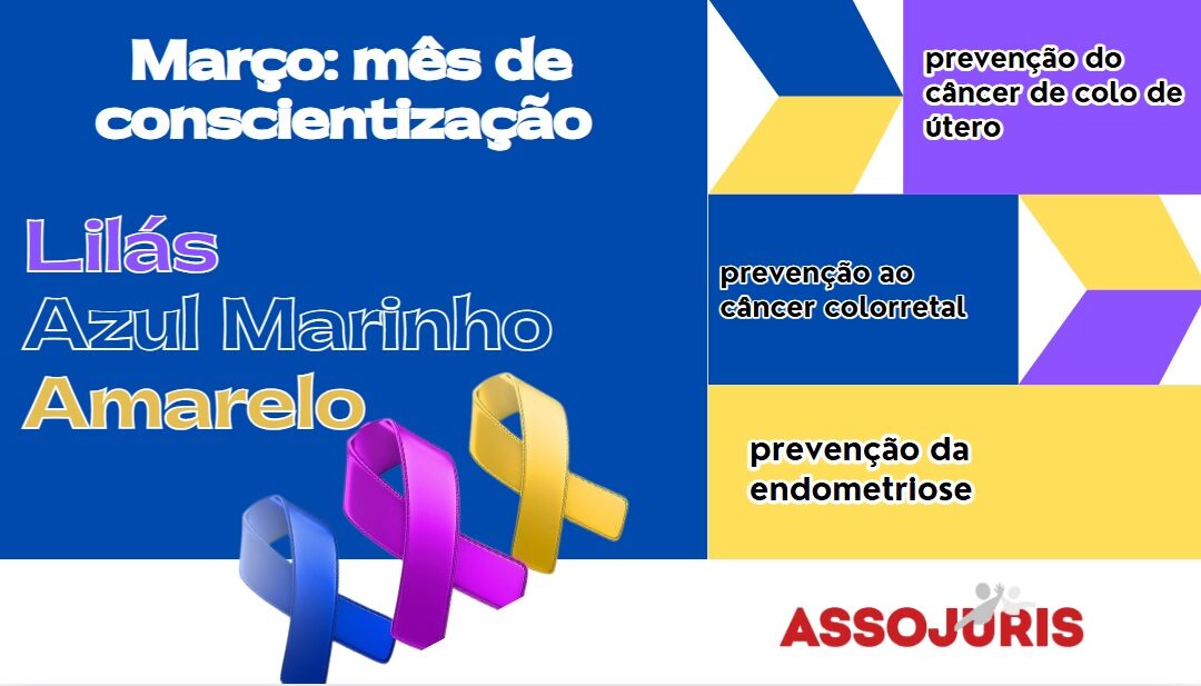 Março Lilás, Azul Marinho e Amarelo