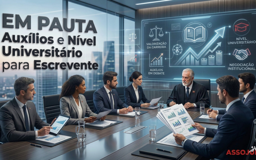 Em pauta – Auxílios e Nível Universitário para Escrevente