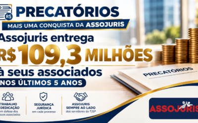 Associados à Assojuris recebem R$109,3 milhões nos últimos 5 anos